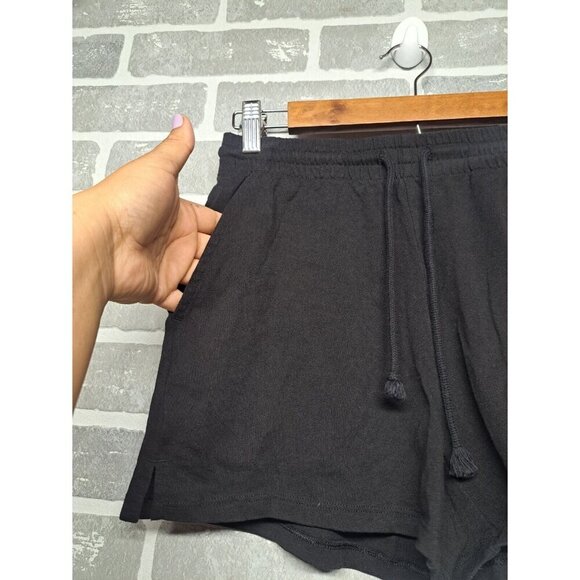 Wilfred Free Womesn Summer Shorts Black‎ Elastic Waist Drawstring Size 2XS - Picture 4 of 10